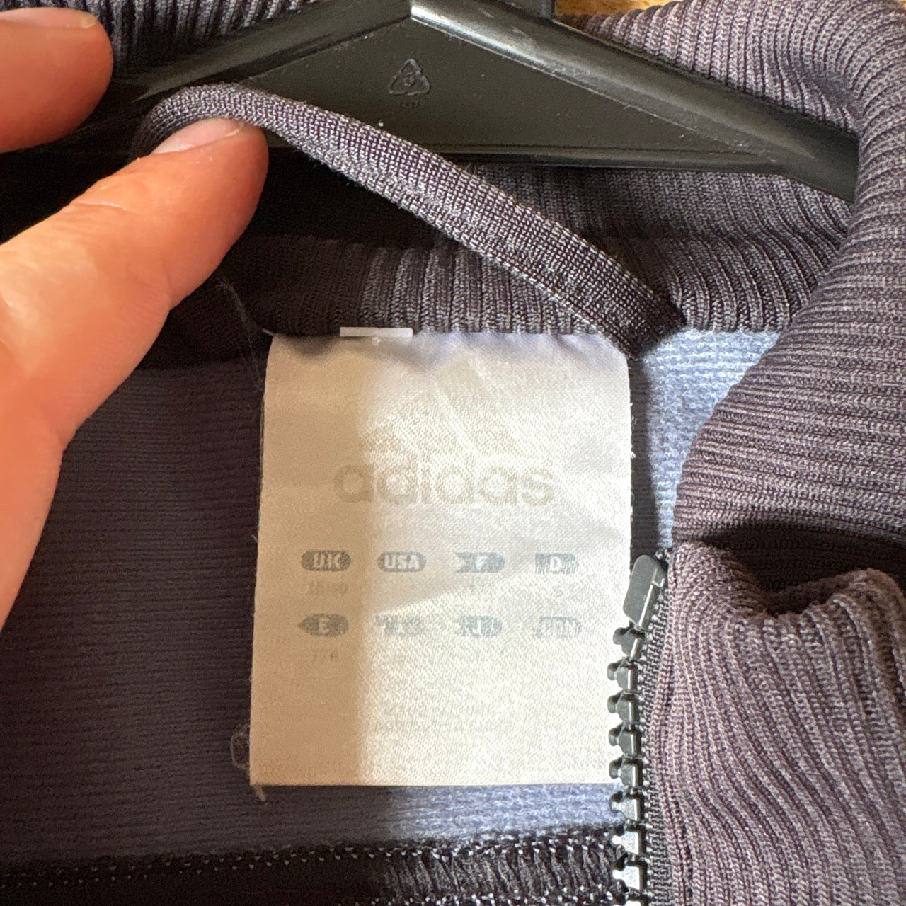 Vintage Adidas y2k Swoosh Black Track Jacket - S