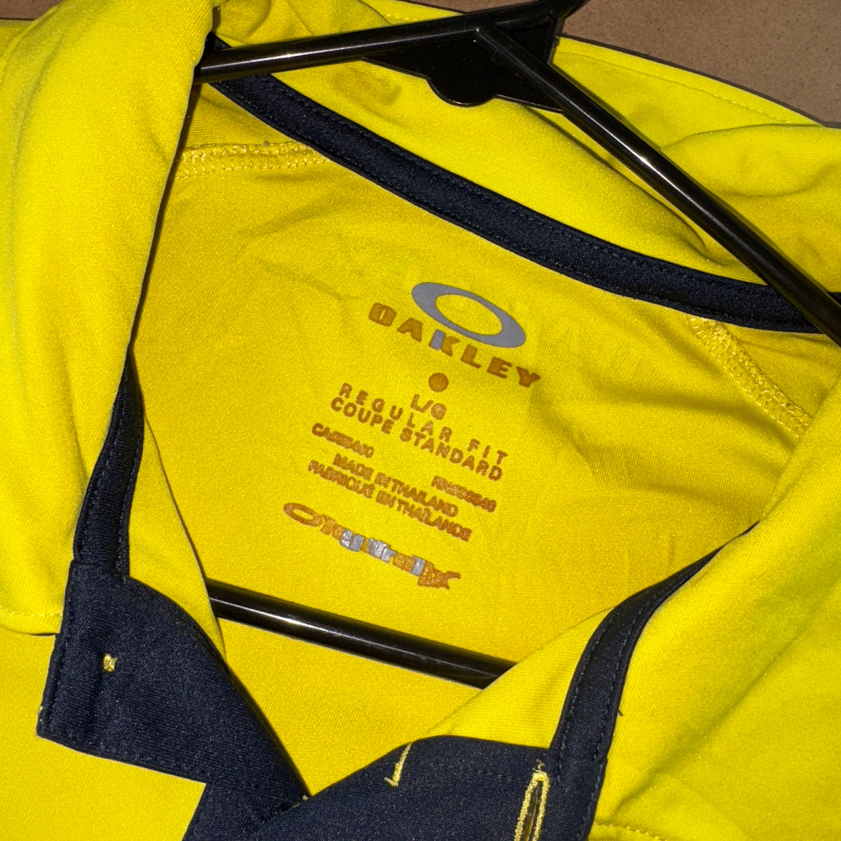 Oakley Yellow Golf Polo T Shirt - L