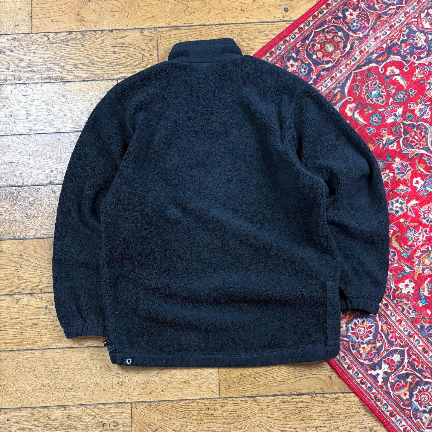 Vintage 90s Adidas Black Embroidered Fleece Sweatshirt - M