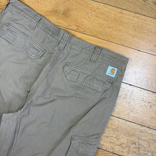 Vintage Carhartt Workwear Brown Baggy Carpenter Shorts - 40