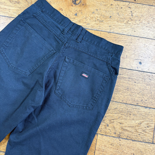 Vintage Dickies Workwear Black Carpenter Baggy Shorts - 30