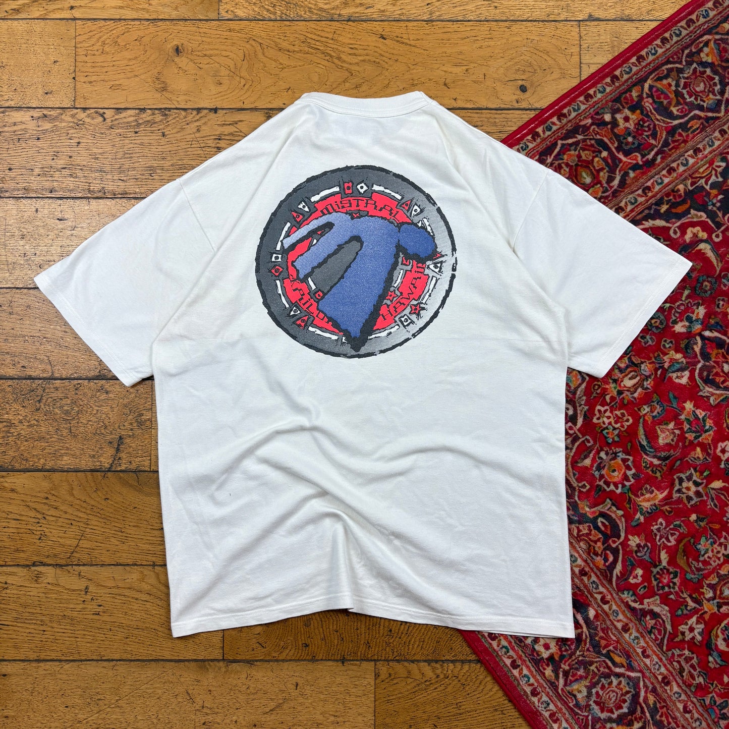 Vintage Mistral Hawaii Surfwear White Graphic T-Shirt - M