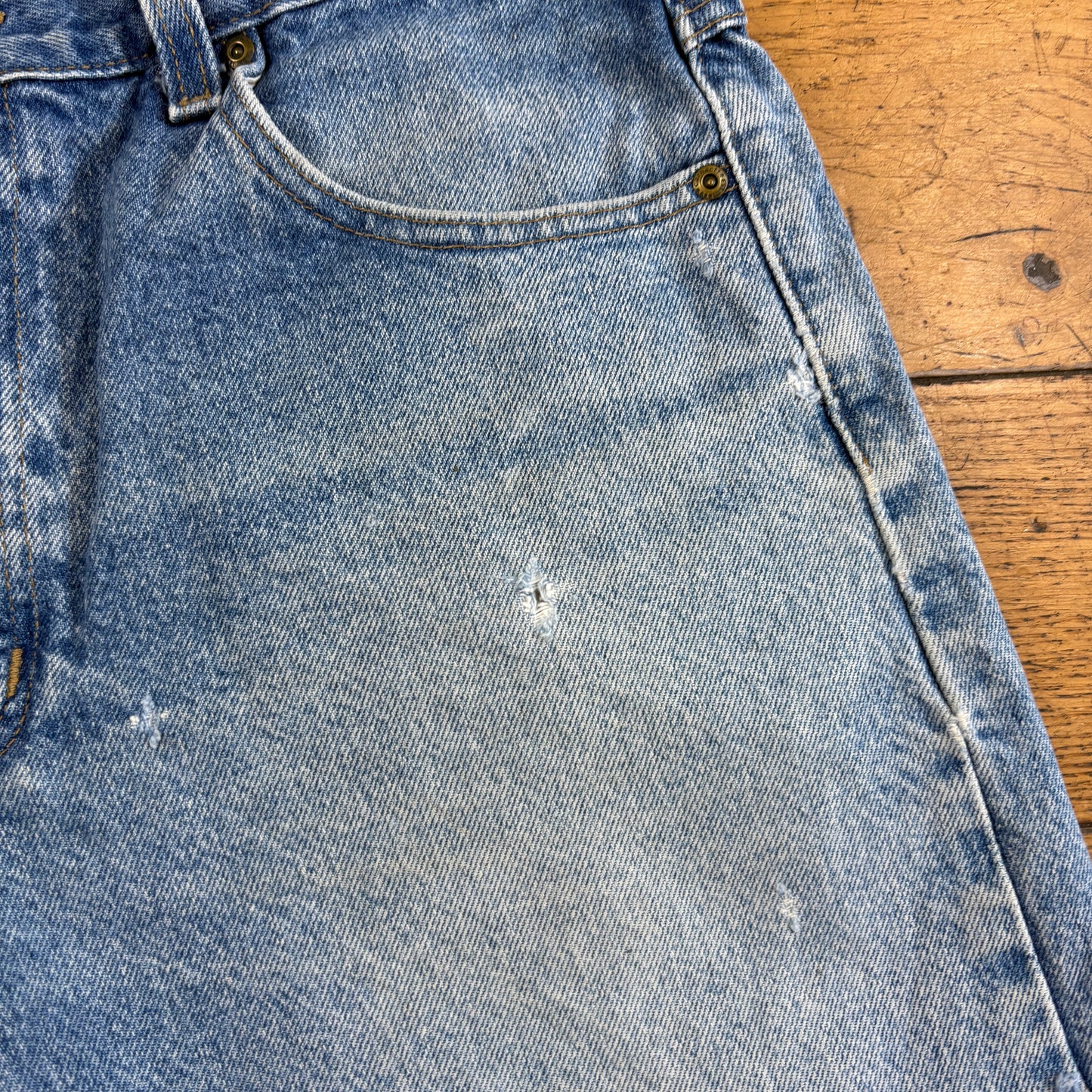 Vintage Carhartt Workwear Blue Baggy Carpenter Shorts - 36