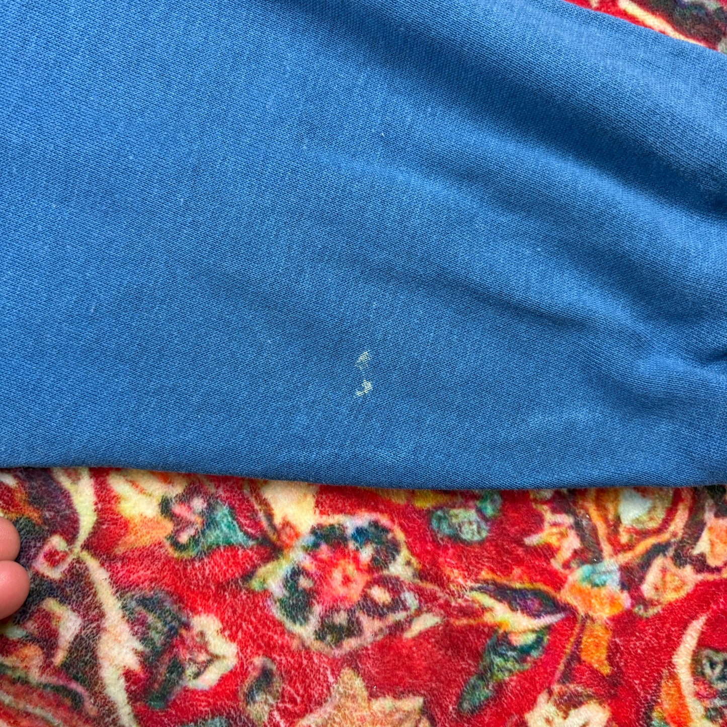 Vintage 90s K-Way Blue Embroidered Rugby Sweatshirt - S