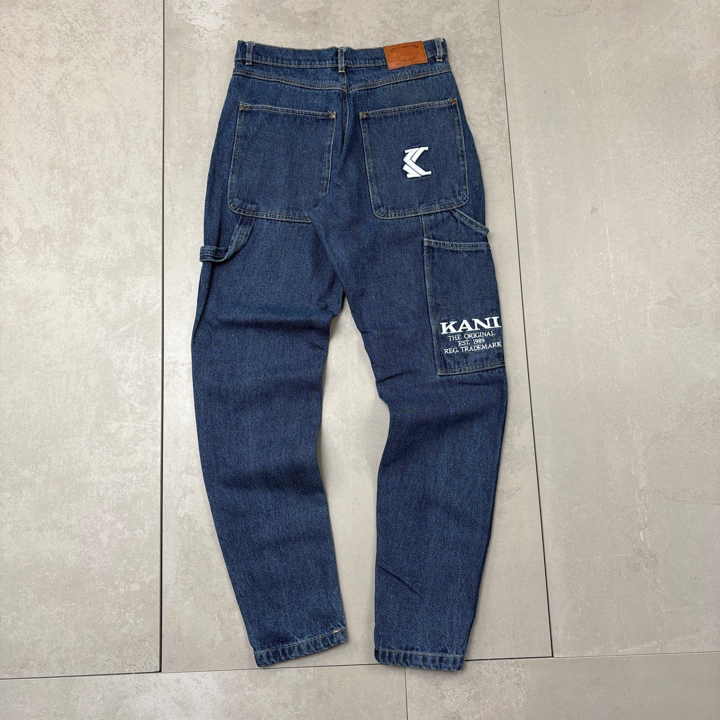 Vintage Karl Kani Embroidered Hip Hop Tapered Blue Jeans - 30