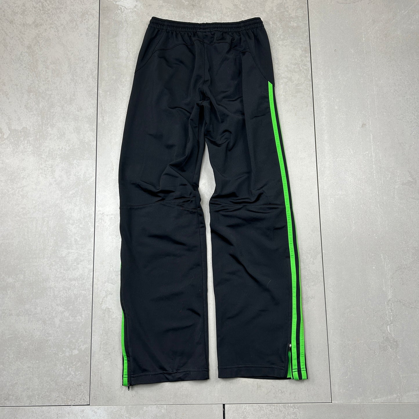 Vintage Adidas Black Baggy Tracksuit Sweatpants Track Pants Bottoms - XS