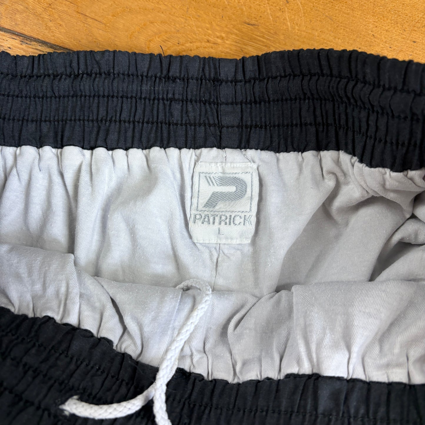 Vintage Patrick Black Baggy Tracksuit Sweatpants Track Pants Bottoms - L