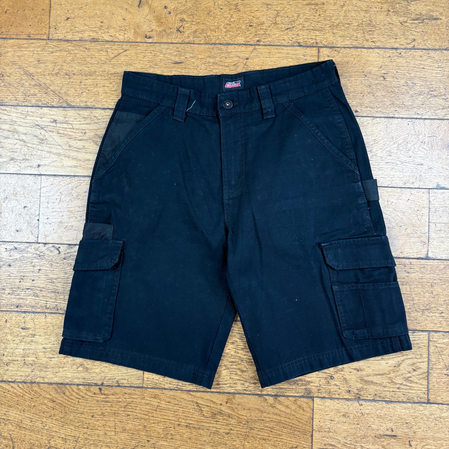 Vintage Dickies Workwear Black Carpenter Baggy Shorts - 30