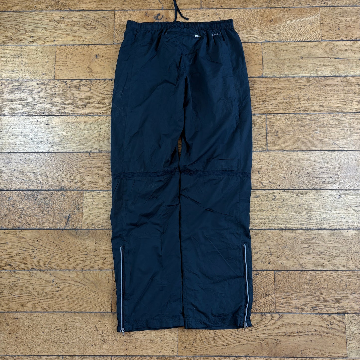 Vintage Nike Black Womens Baggy Tracksuit Sweatpants Track Pants Bottoms - 4/6