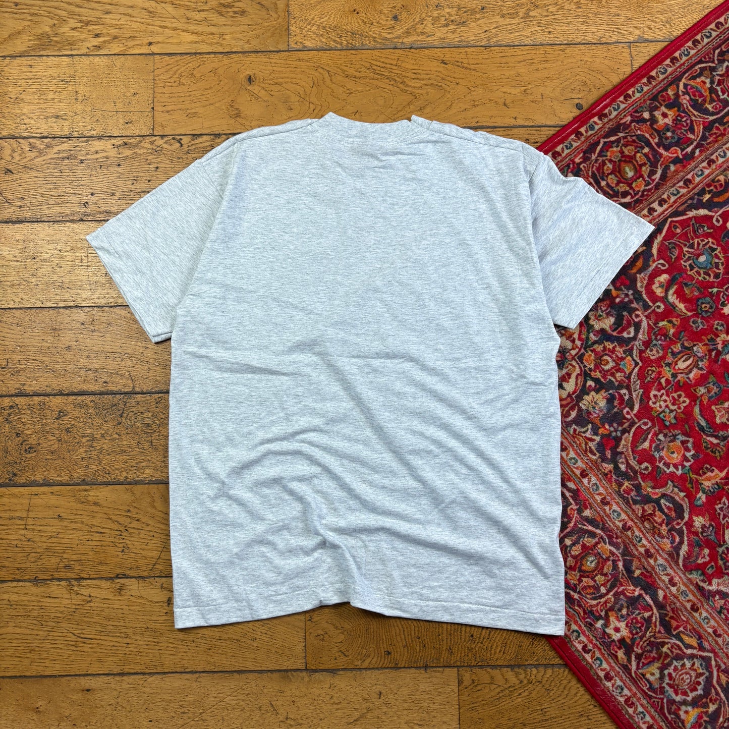 Vintage 90s Funny Cat Grey Single Stitch Graphic T-Shirt - M