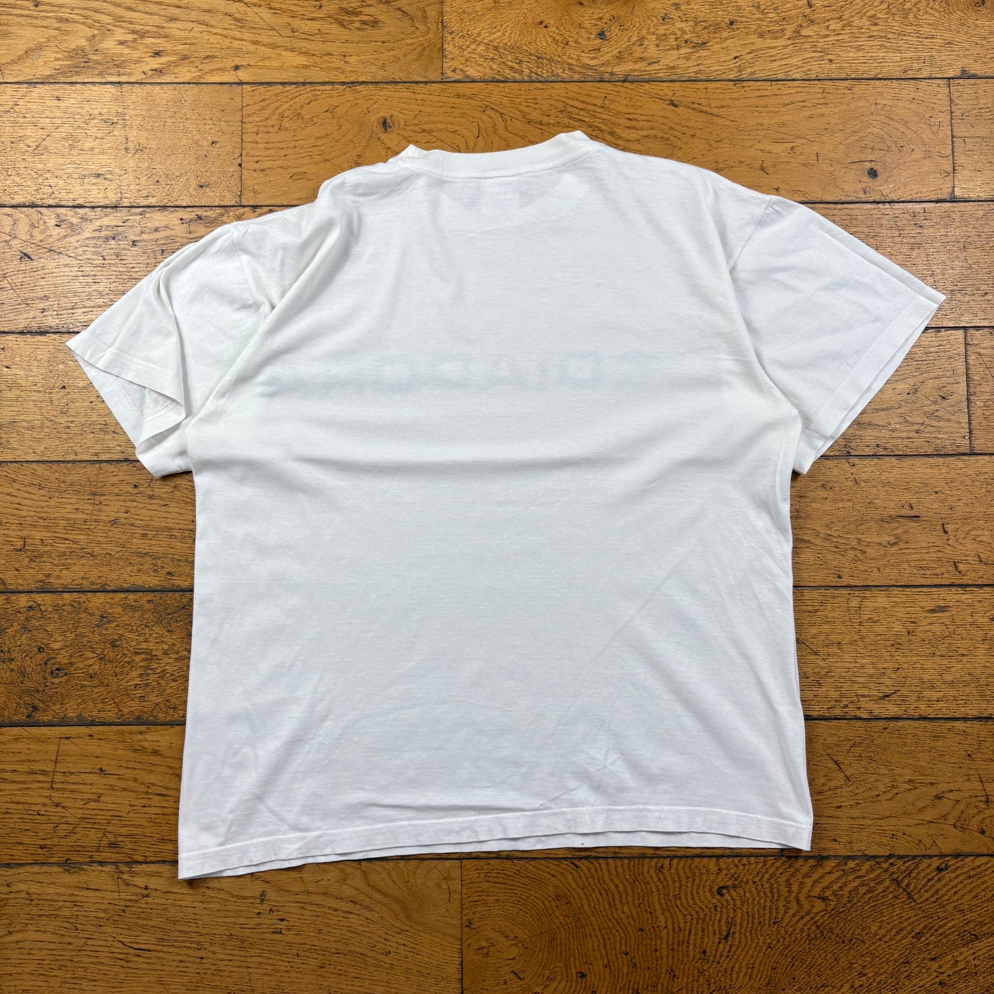 Vintage Diadora White Graphic T-Shirt - L