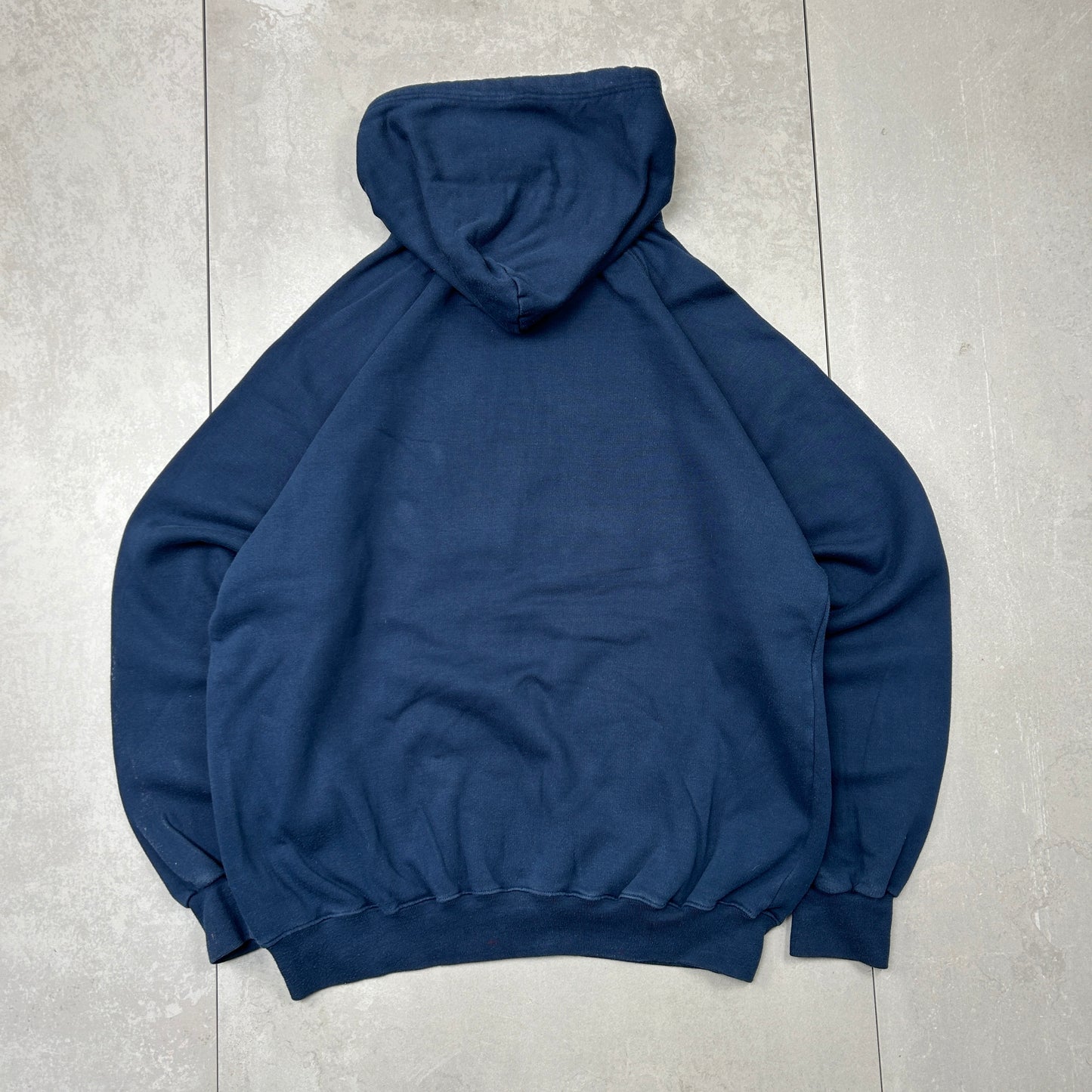 Vintage Champion Navy Hoodie Sweatshirt - XL