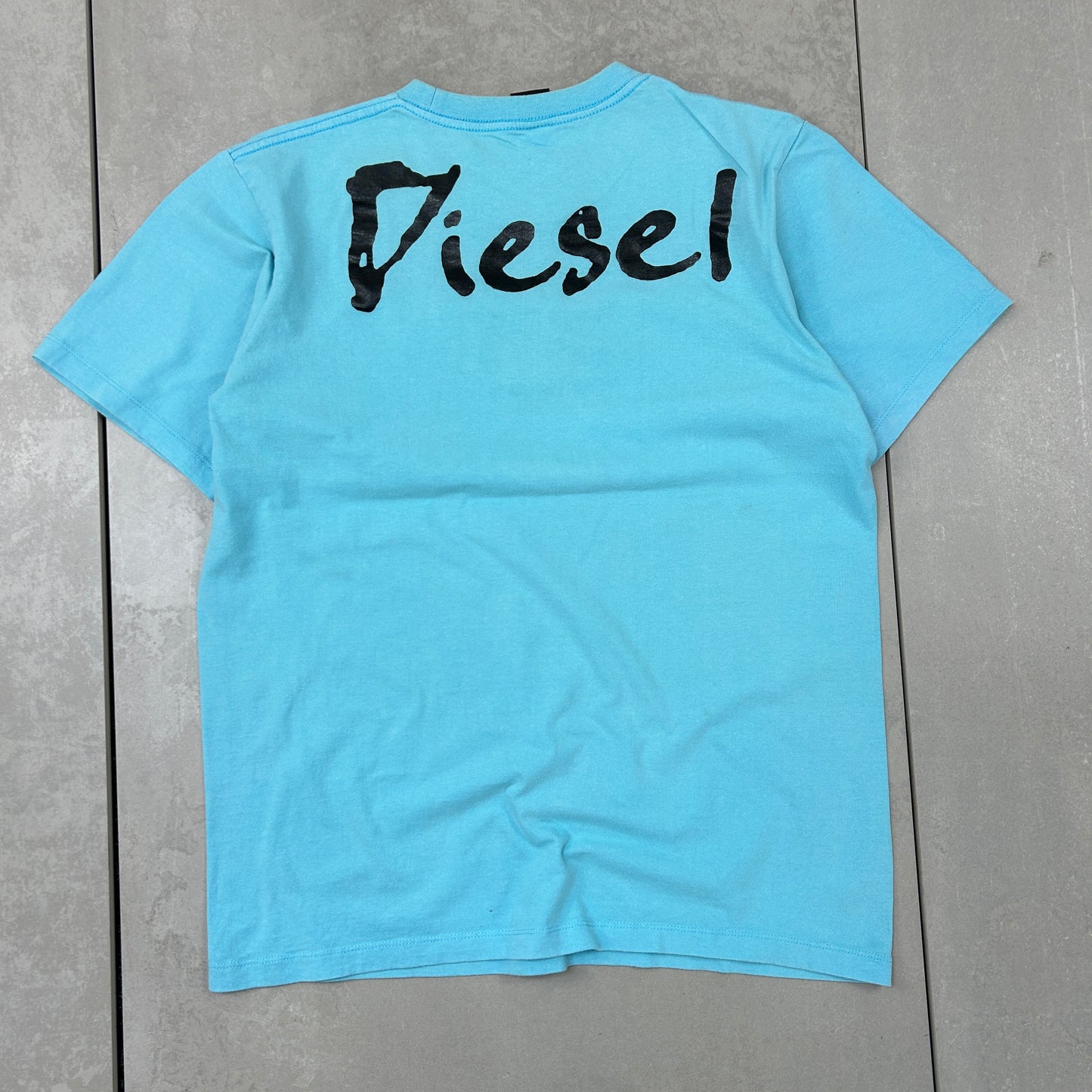 Vintage Diesel Y2K Blue T-Shirt - M