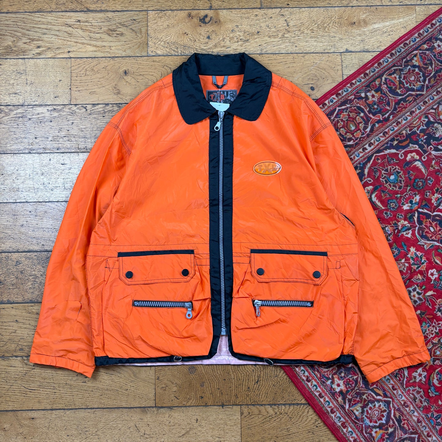 Vintage TXB Orange Wax Chore Jacket - XL