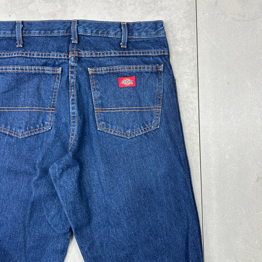Vintage Dickies Blue Workwear Carpenter Baggy Jeans - 32