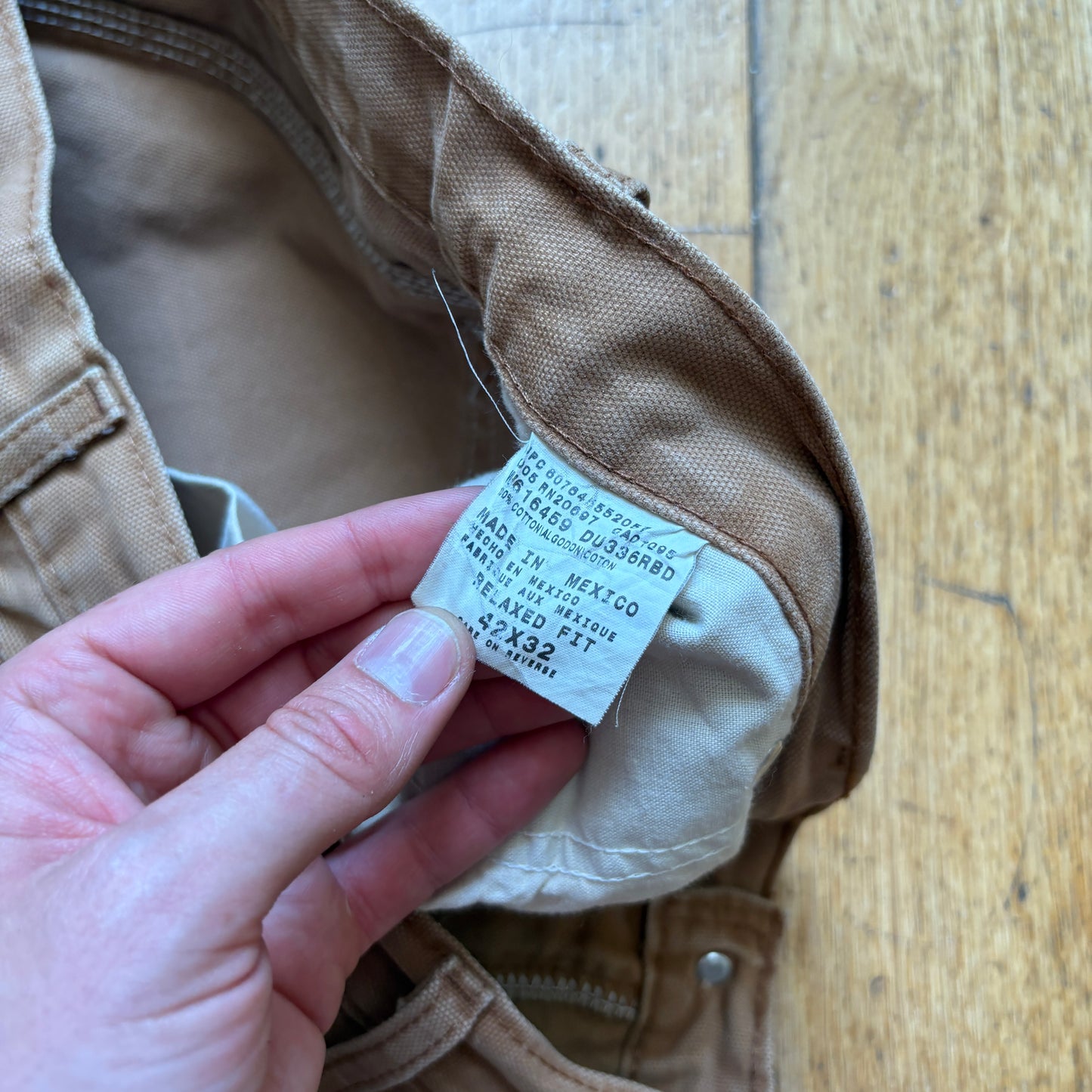 Vintage Dickies Workwear Brown Carpenter Baggy Trousers - 44