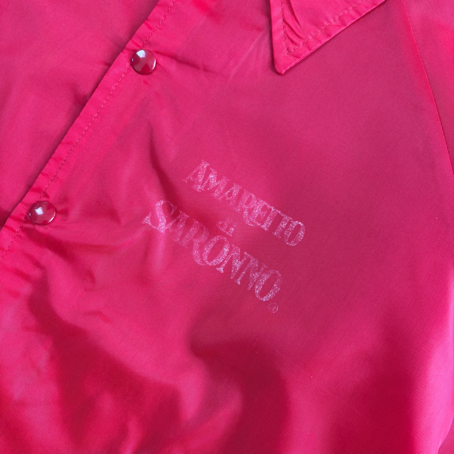 Vintage Red Nylon Coach Harrington Jacket - M