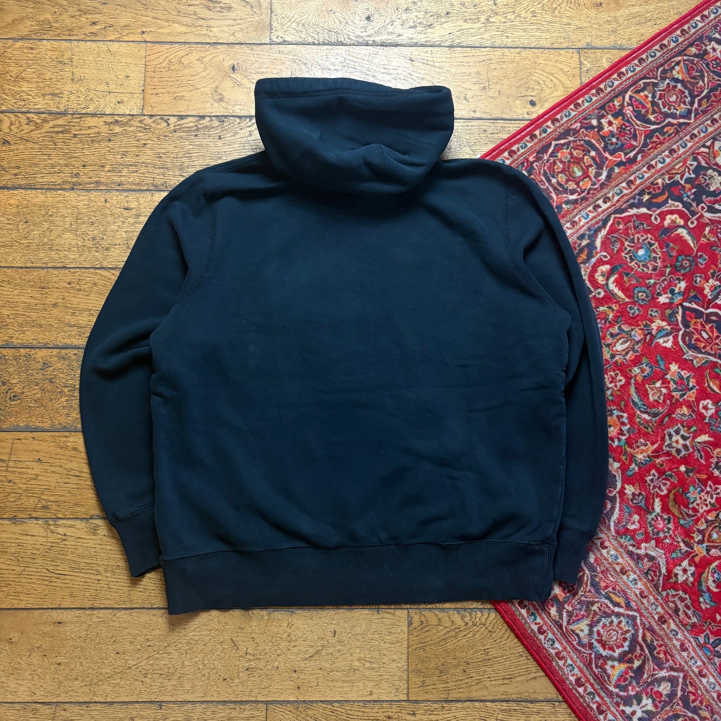 Vintage Nike Black Swoosh Embroidered Sweatshirt - XL