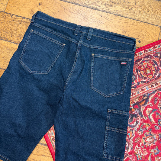 Vintage Dickies Workwear Blue Carpenter Baggy Jorts Shorts - 36