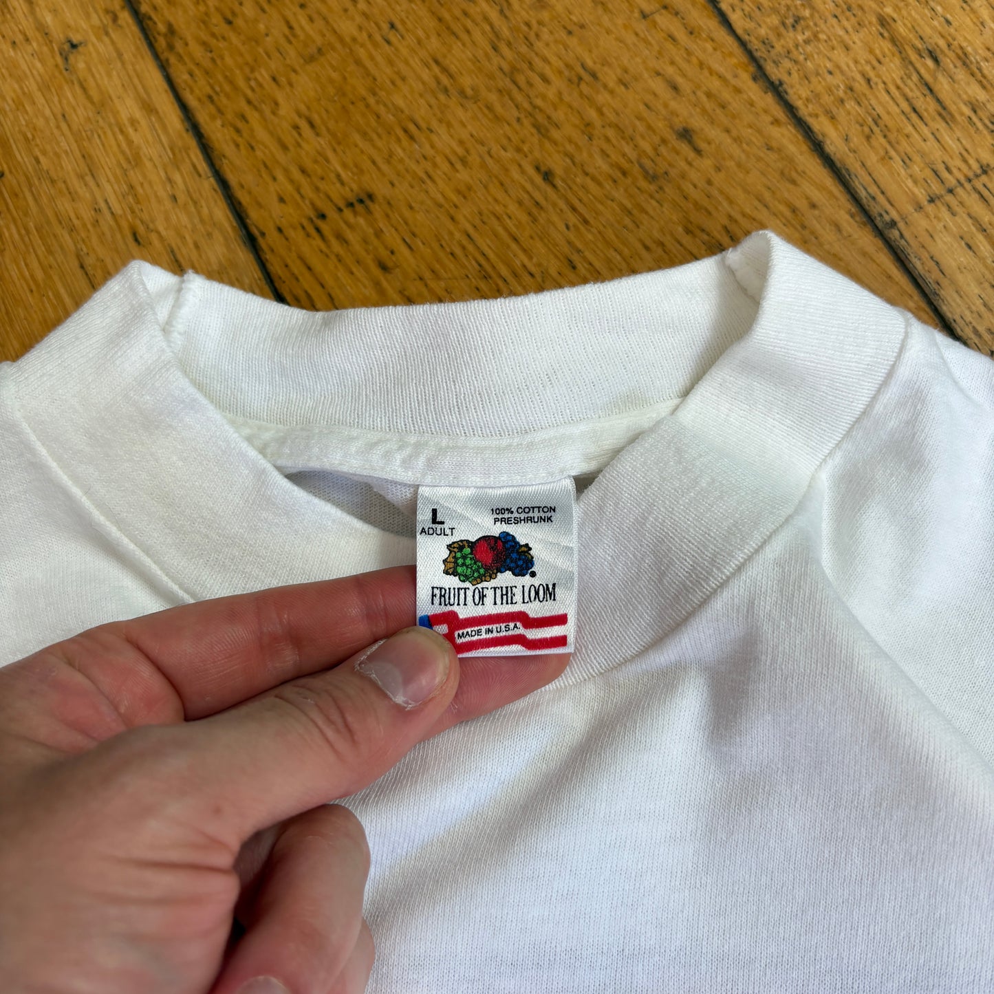 Vintage 90s Smoke'M Motorbike Racegear White Single Stitch Graphic T-Shirt - S