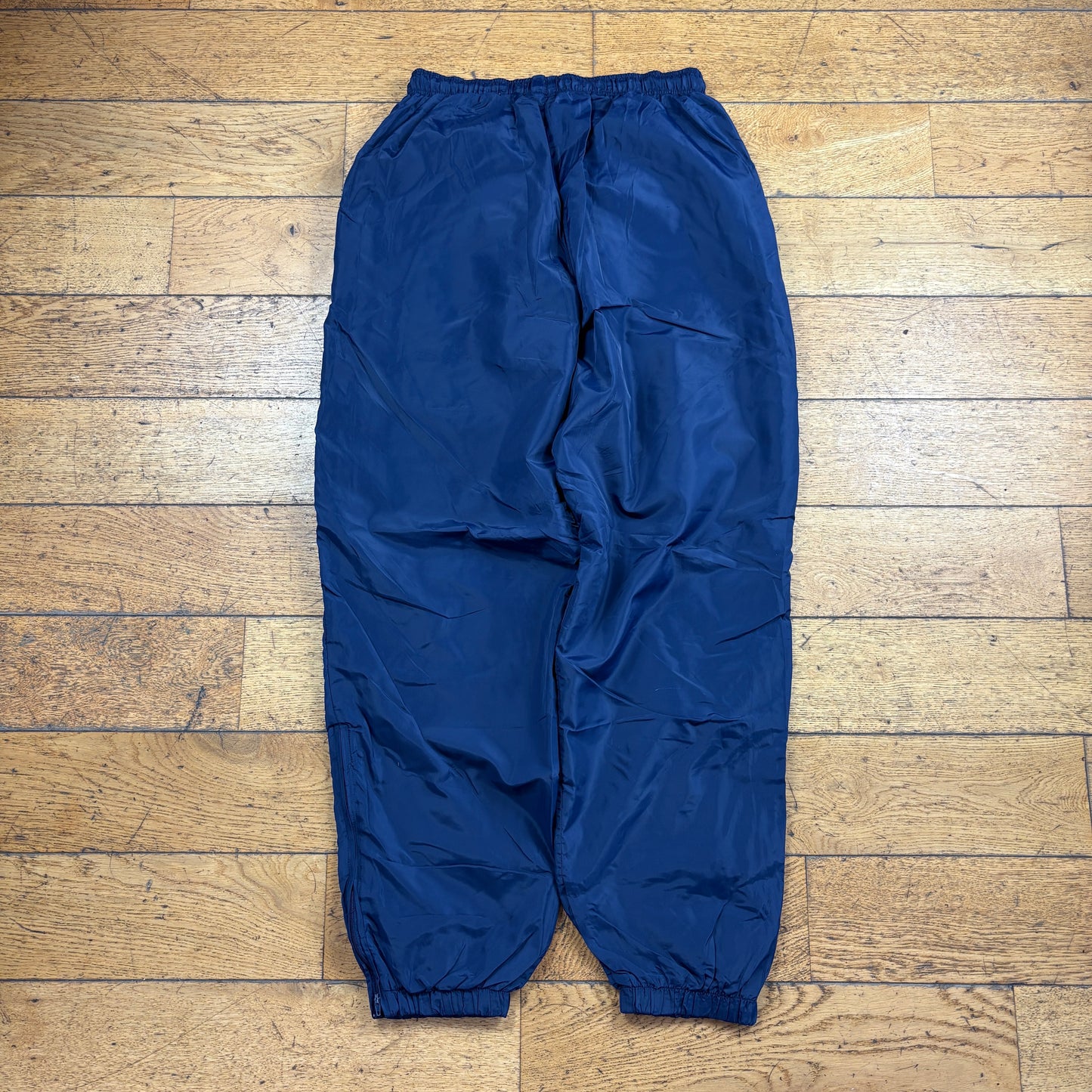 Vintage Nike Navy Baggy Tracksuit Sweatpants Track Pants Bottoms - L