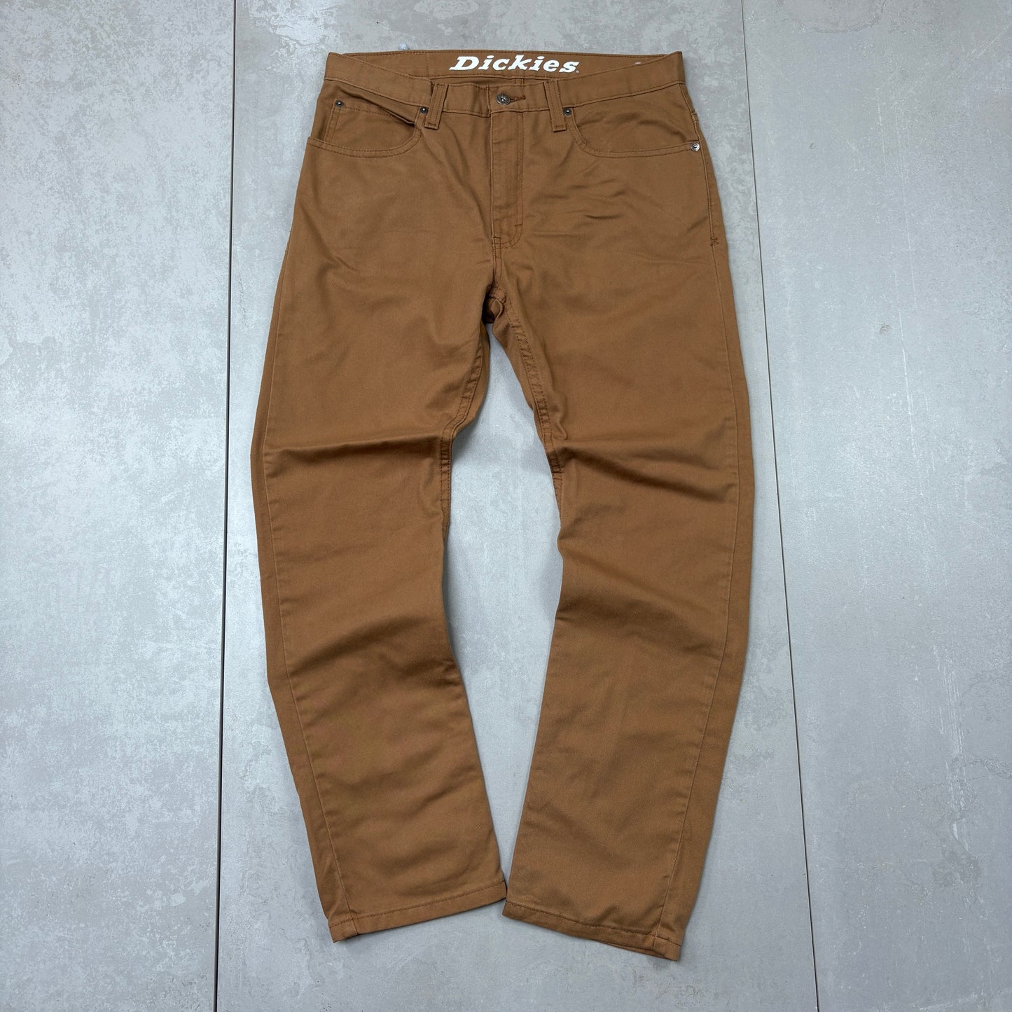 Vintage Dickies Workwear Brown Carpenter Trousers - 34