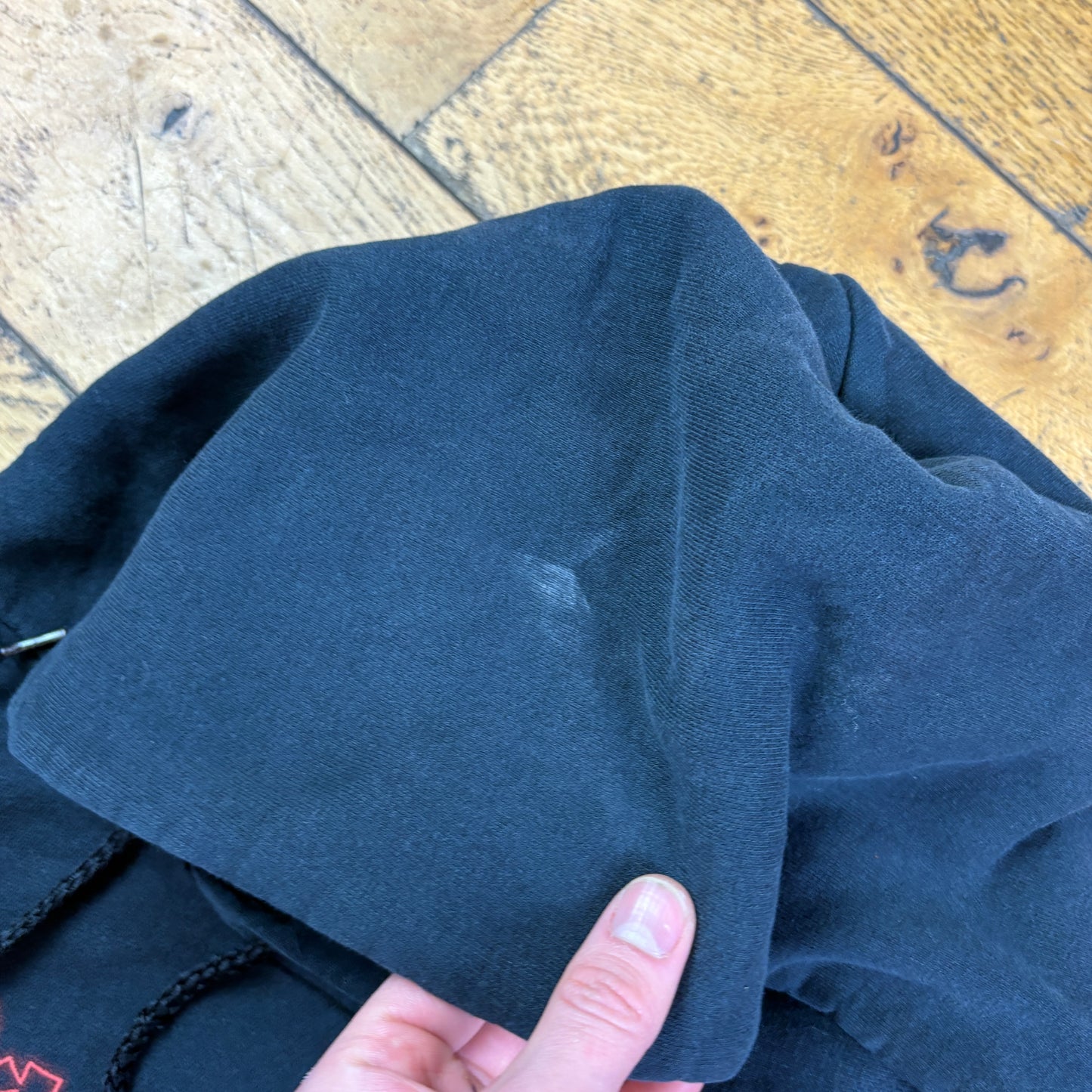 Vintage Thrasher Black Skate Hoodie Sweatshirt - XL