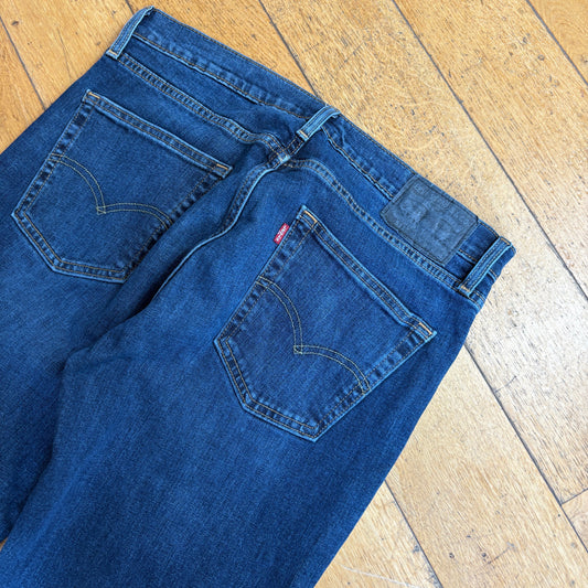 Vintage Levis 511 Slim Dark Blue Denim Jeans - 36