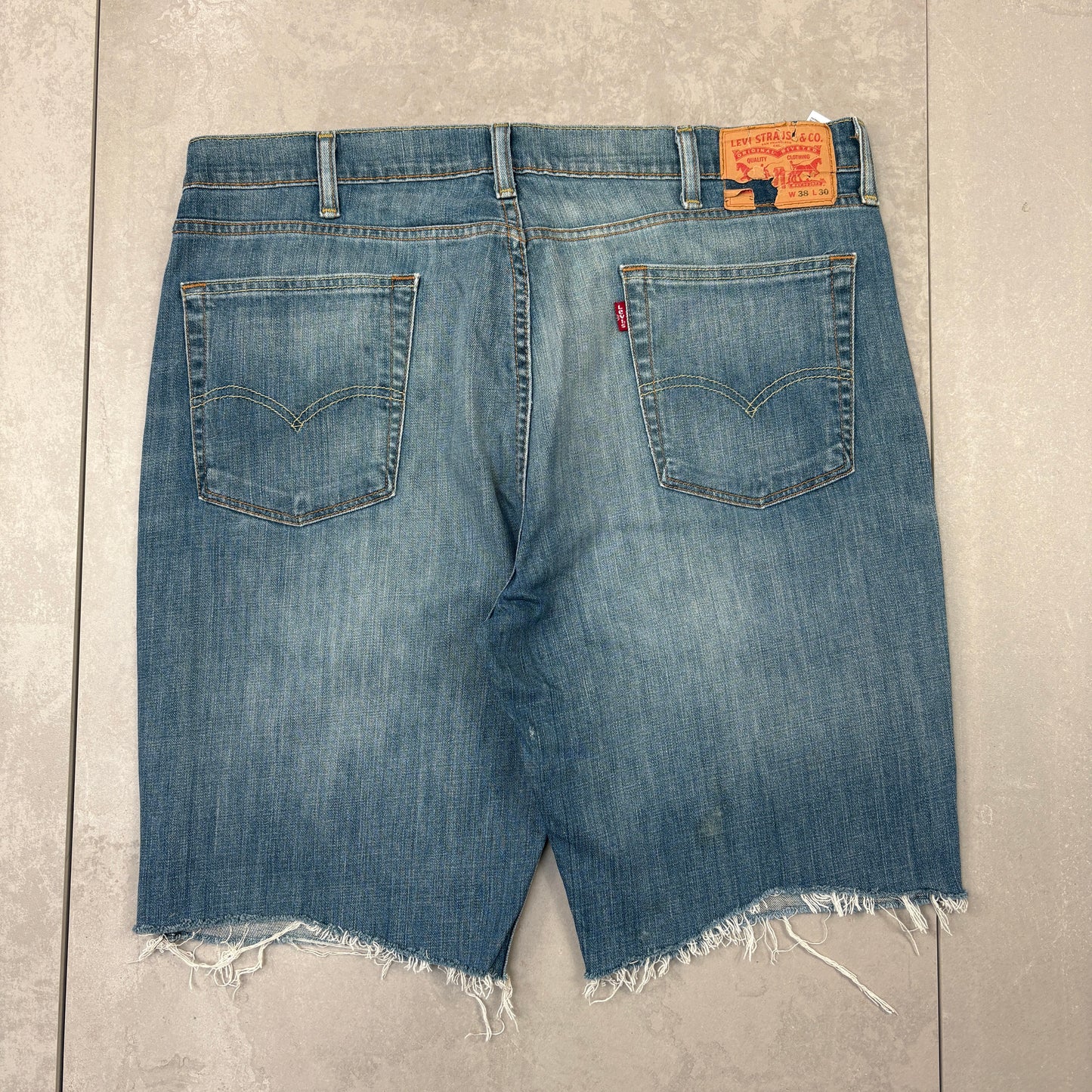 Vintage Levis Blue Denim Shorts - 38