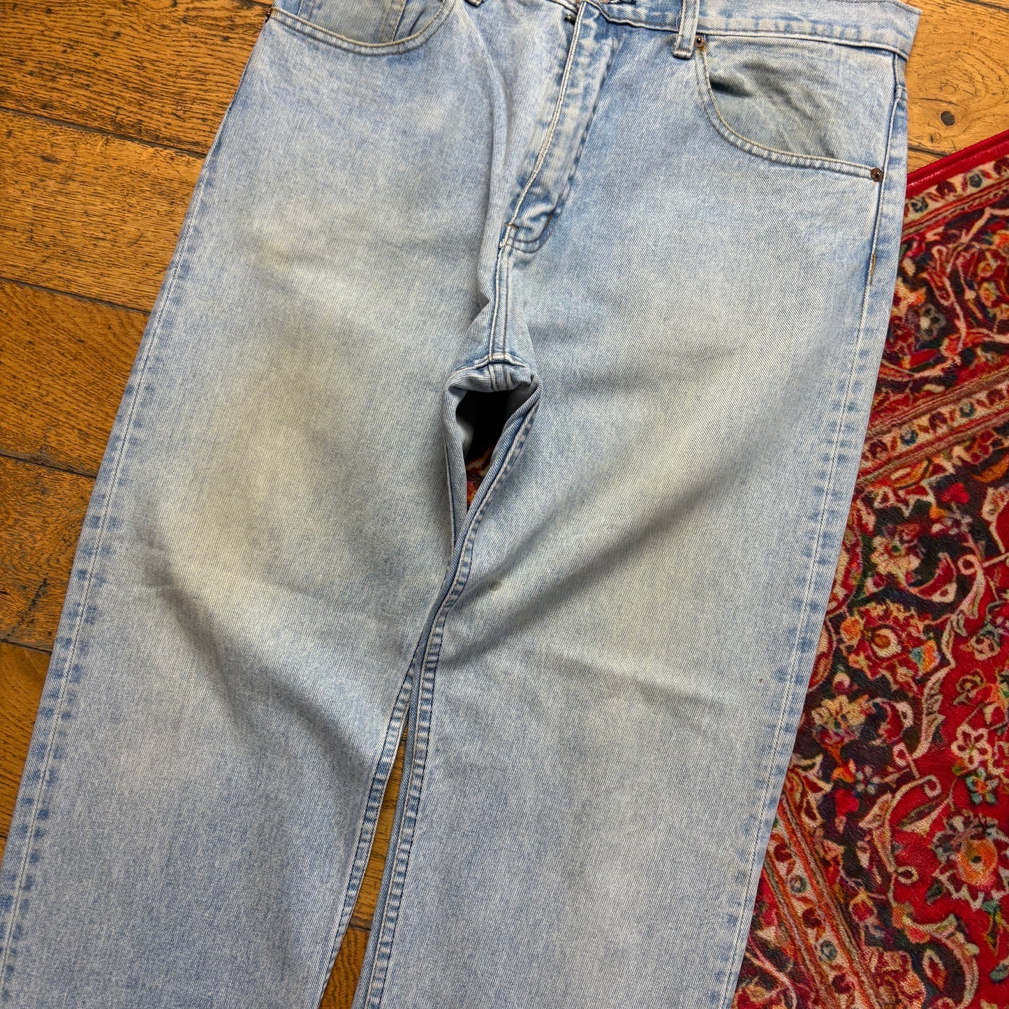 Vintage Levis 501 Straight Blue Denim Jeans - 36S