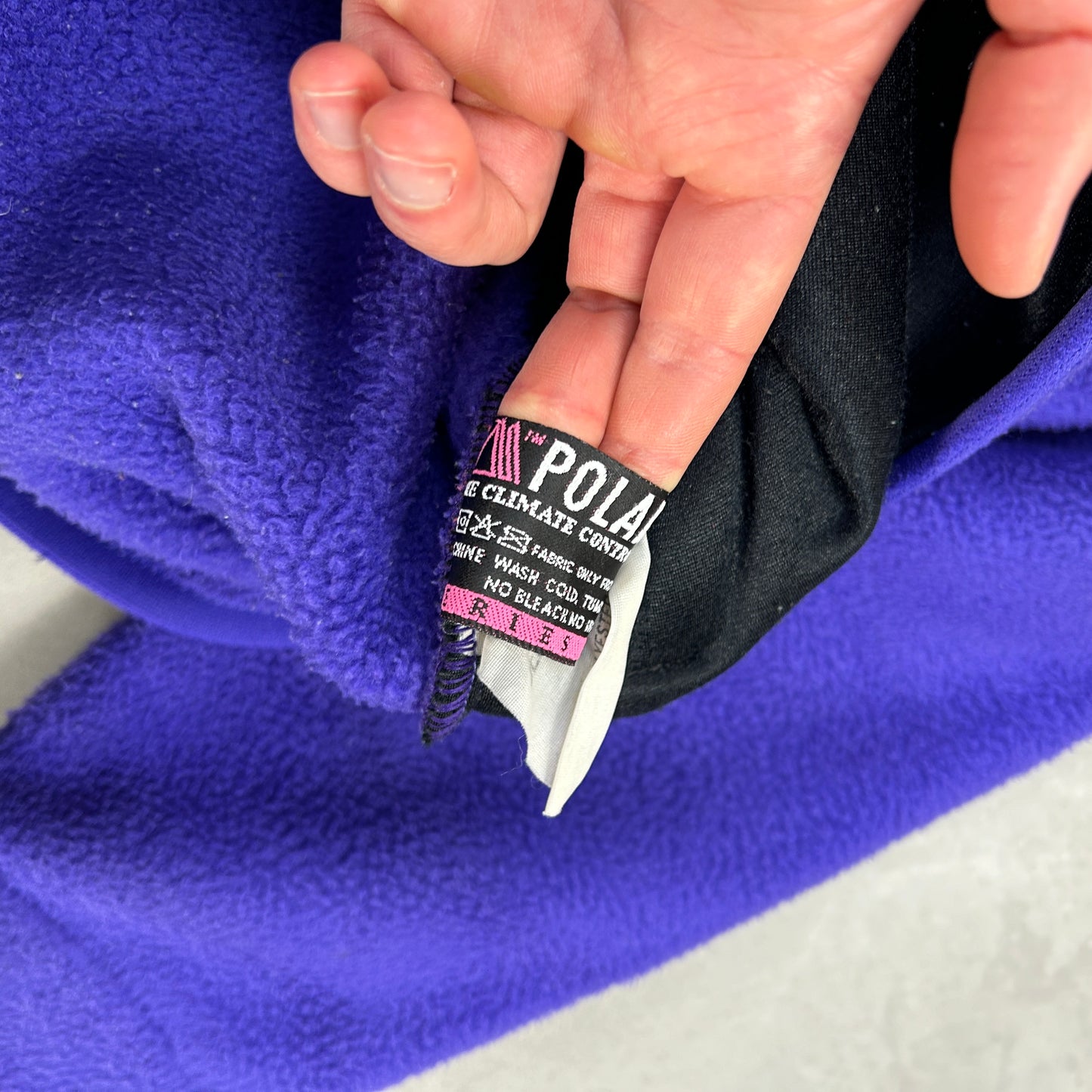 Vintage 90s North Face Rare Expedition System Purple Denali Fleece - XL