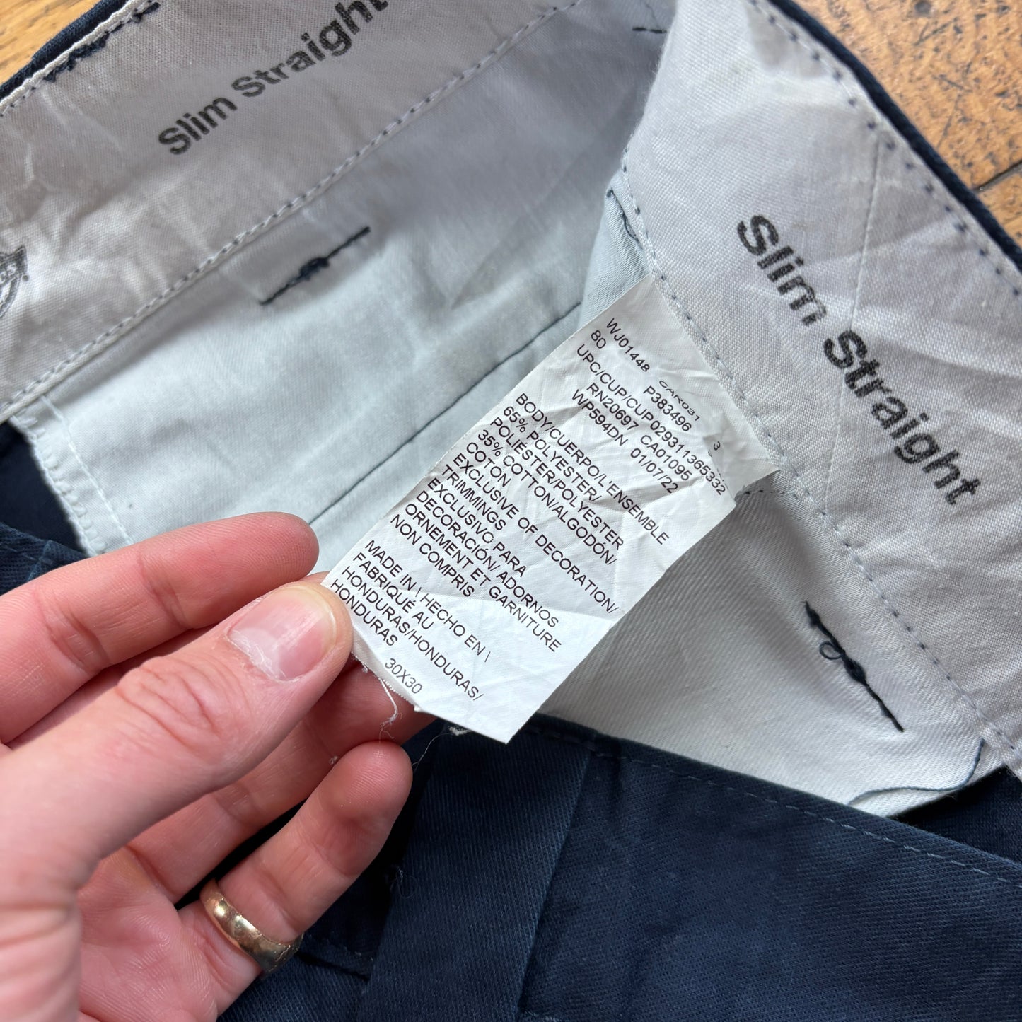Vintage Dickies 874 Navy Cargo Skate Trousers - 32