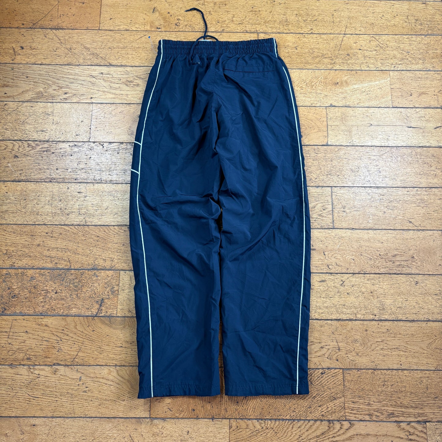 Vintage Nike Navy Baggy Tracksuit Sweatpants Track Pants Bottoms - M