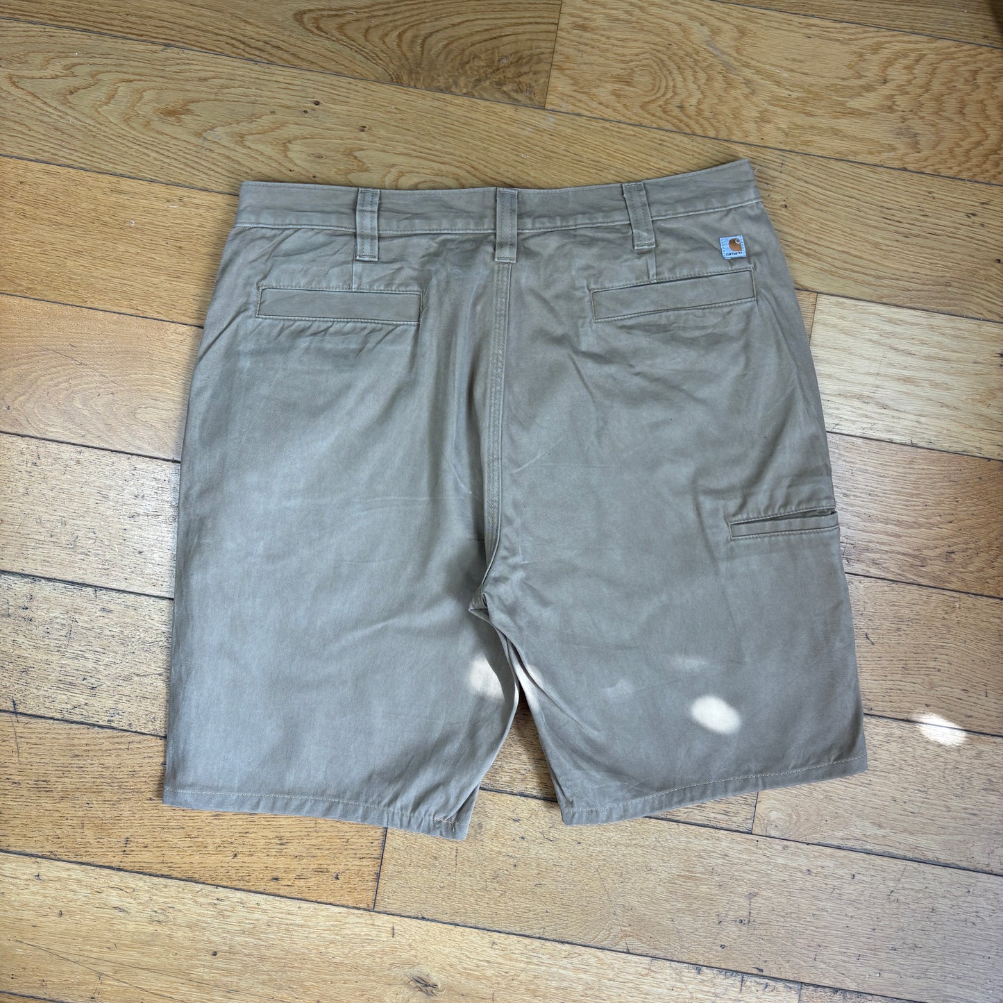 Vintage Carhartt Light Brown Workwear Baggy Carpenter Shorts - 38