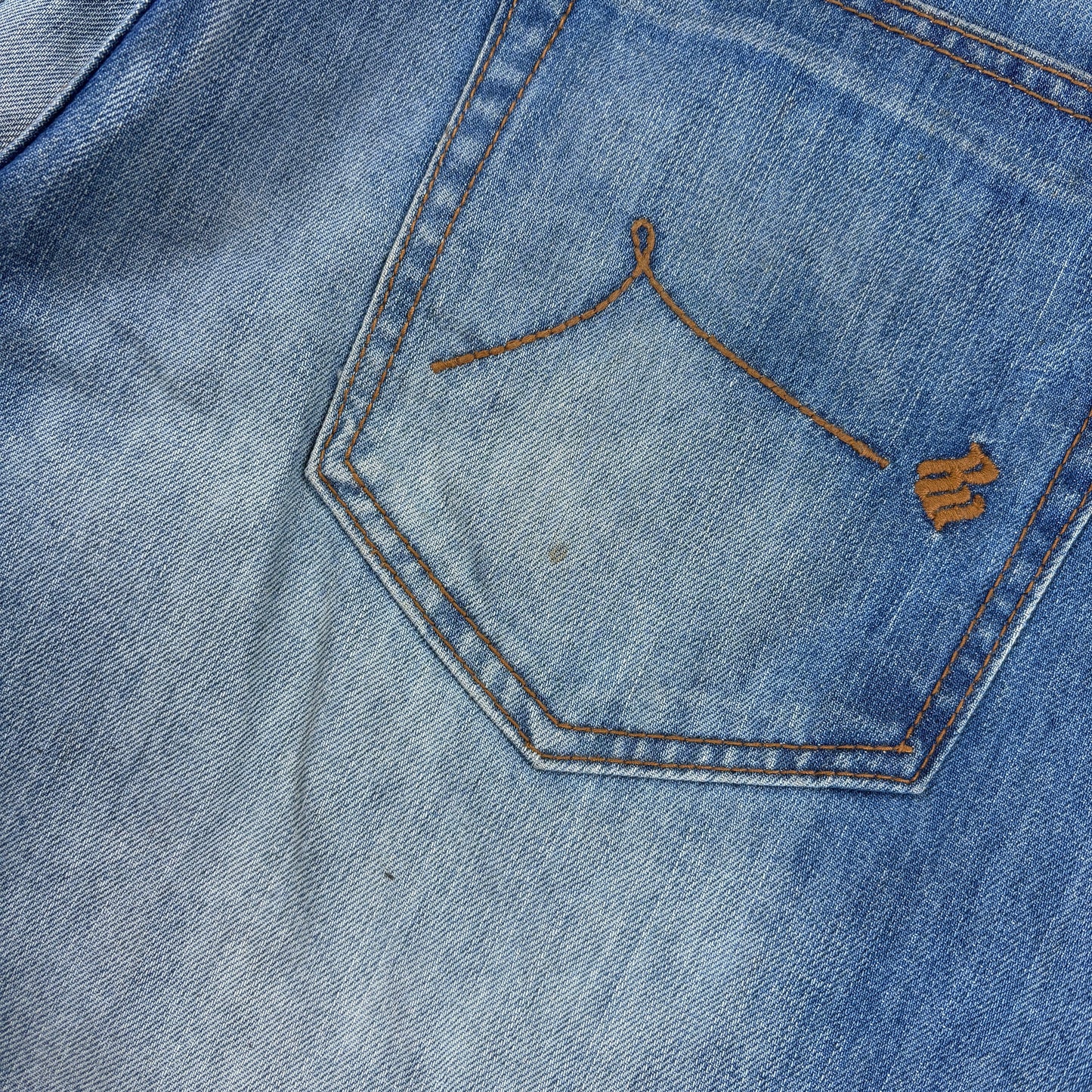 Vintage Rocawear Embroidered Hip Hop Baggy Blue Shorts Jorts - 36