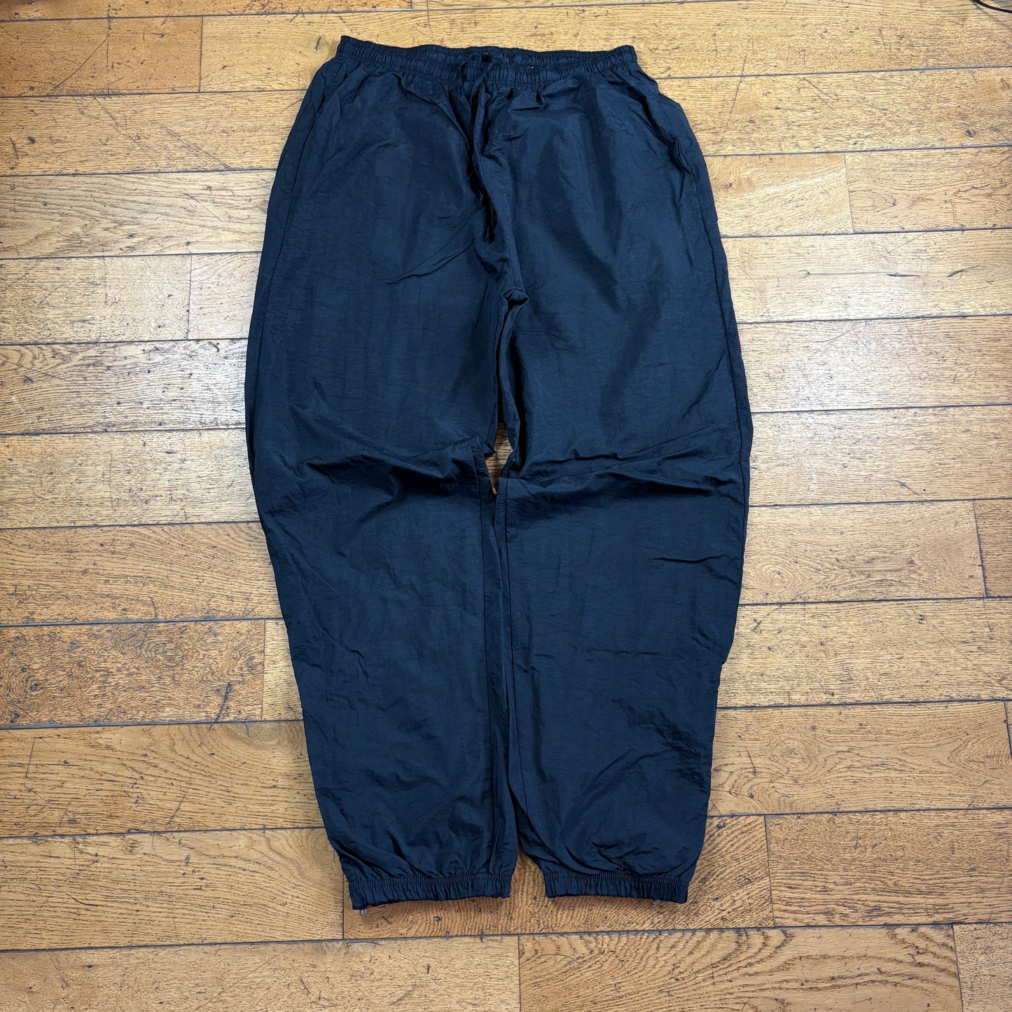 Vintage Adidas Black Baggy Tracksuit Sweatpants Track Pants Bottoms - XXL