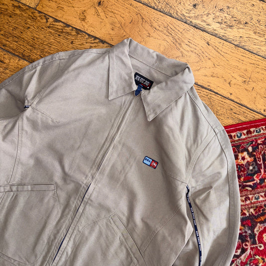 Vintage BSA Brown Cream Workwear Detroit Harrington Jacket - S