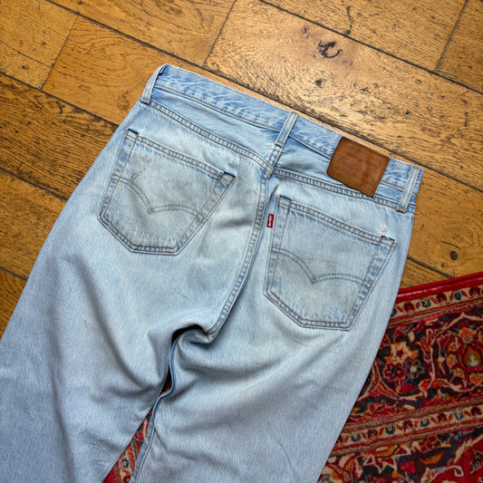 Vintage Levis 501 Straight Blue Denim Jeans - 30R
