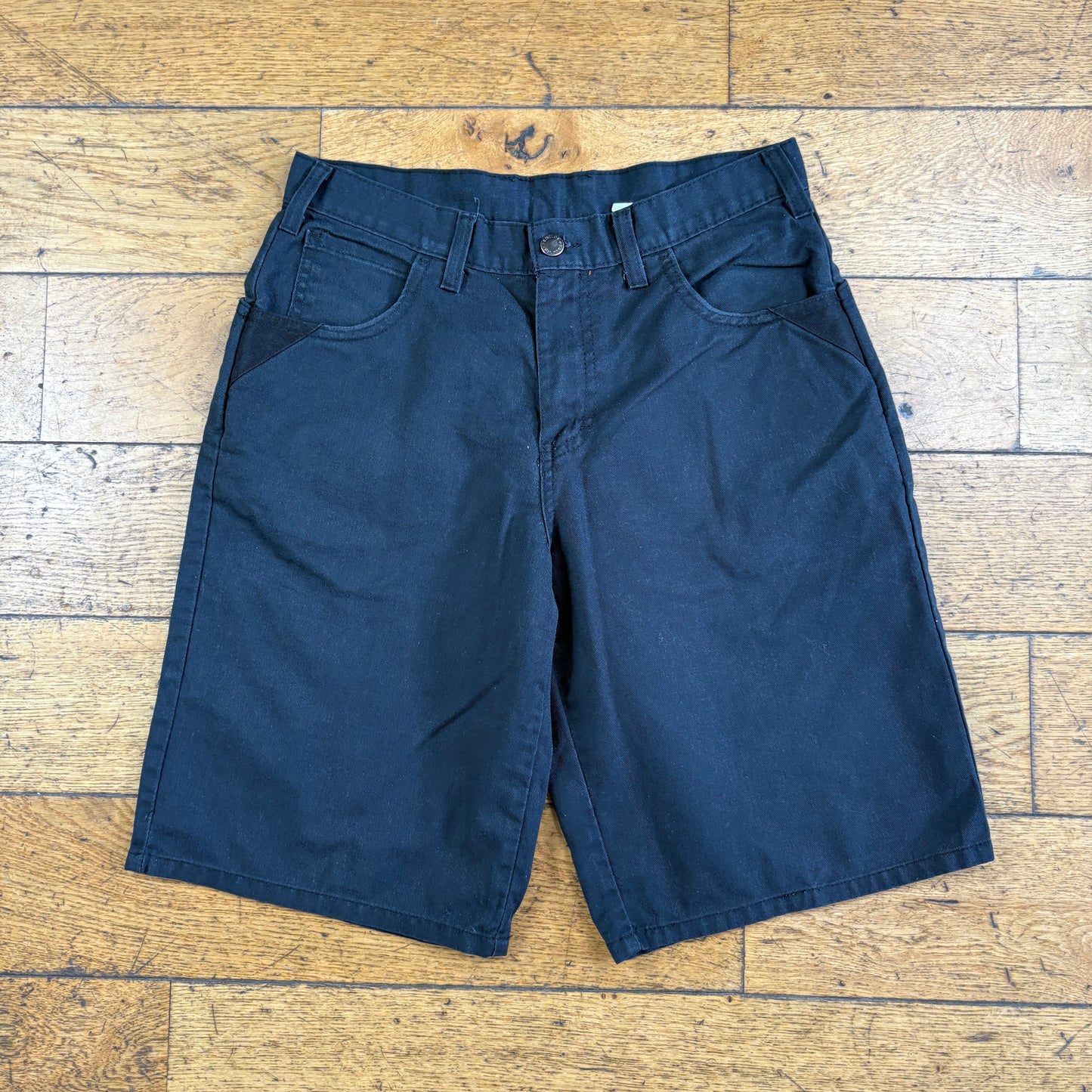 Vintage Dickies Workwear Black Carpenter Baggy Shorts - 30