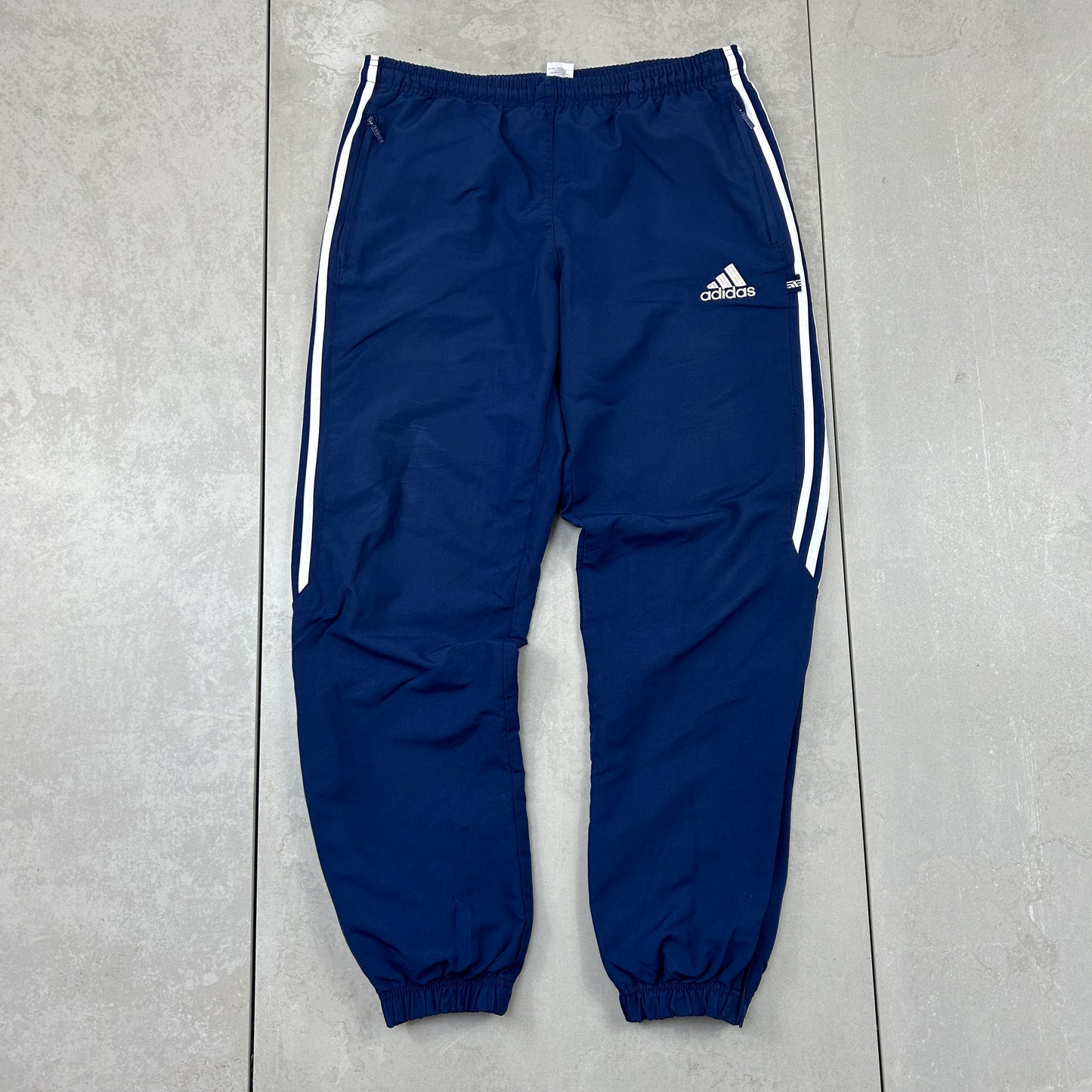 Vintage Adidas Navy Baggy Tracksuit Sweatpants Track Pants Bottoms - M