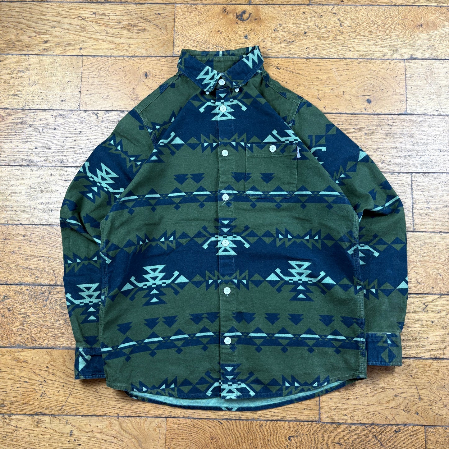 Vintage Carhartt Green Aztec Shirt - S
