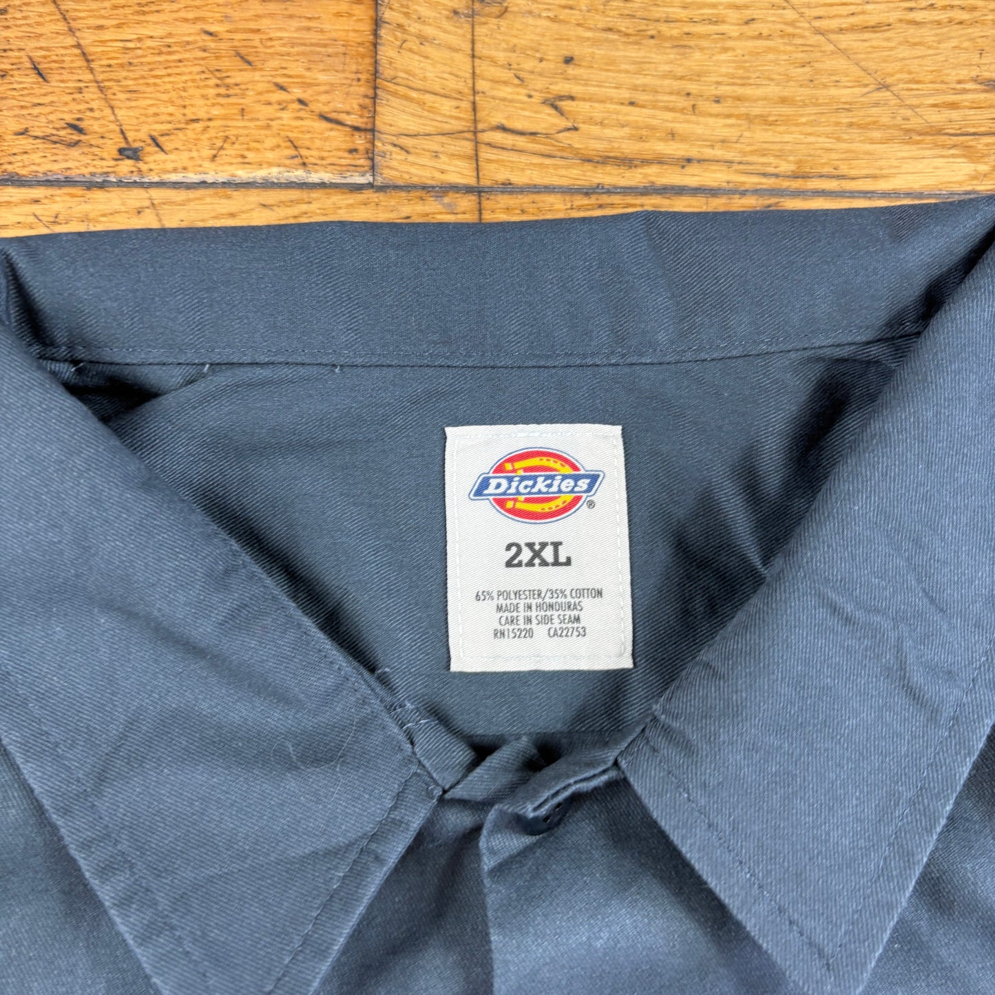 Vintage Dickies Grey Workwear Short Sleeve Shirt - 2XL