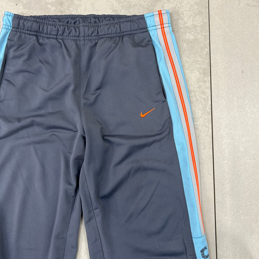 Vintage Nike Grey Baggy Tracksuit Sweatpants Track Pants Bottoms - S