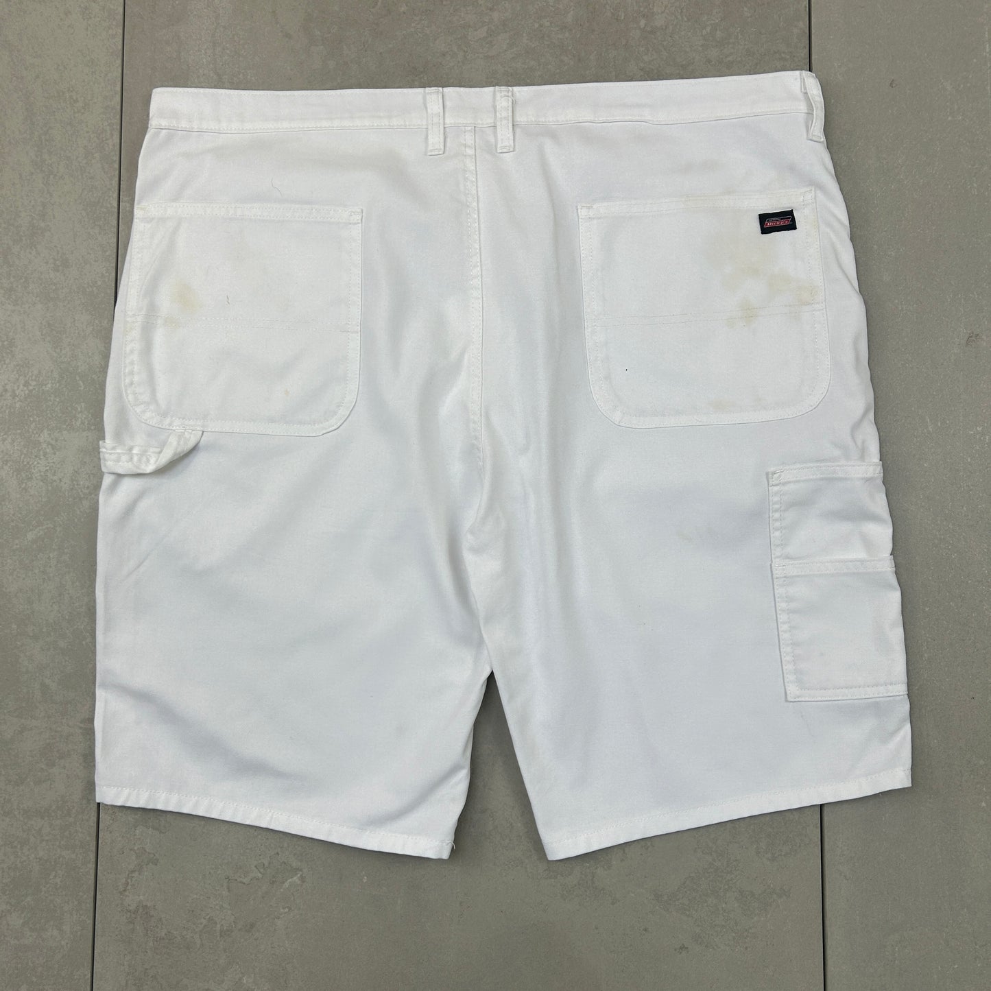 Vintage Dickies Workwear White Carpenter Baggy Shorts - 44