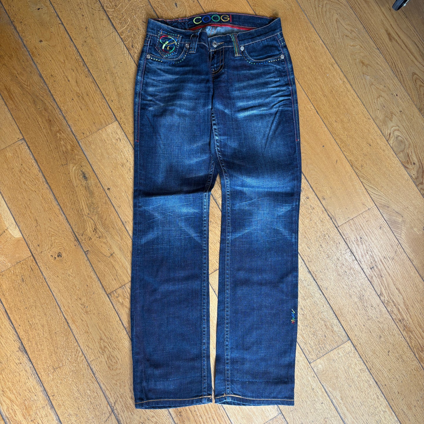 Vintage Coogi Womens Embroidered Hip Hop Y2K Jeans - Size 12