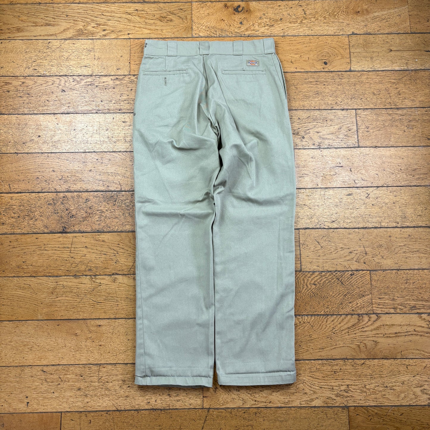 Vintage Dickies 874 Cream Baggy Skate Trousers - 32