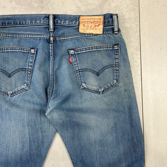 Vintage Levis 504 Straight Blue Denim Jeans - 33
