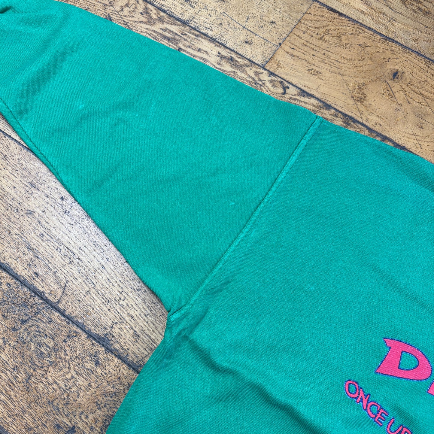 Vintage 90s Dino Green Sweatshirt - M