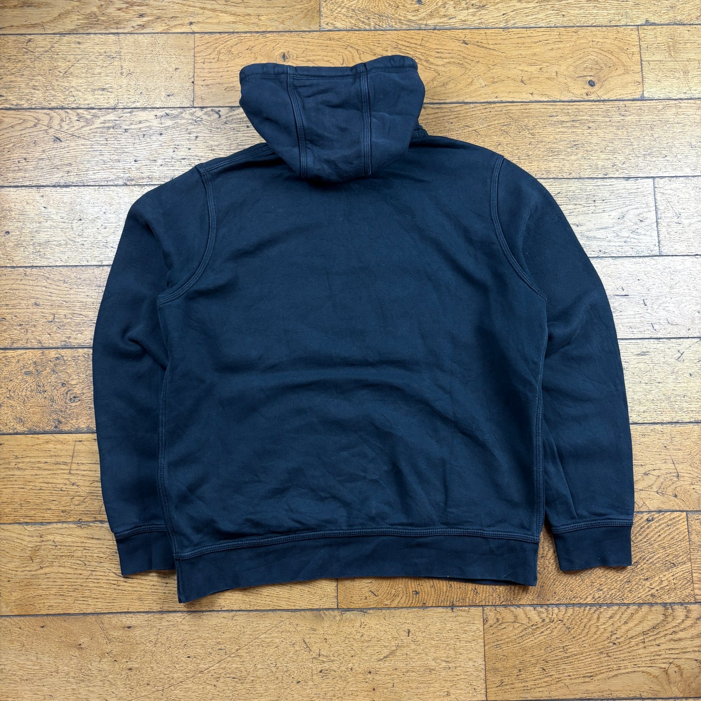Vintage Nike Black Embroidered Hoodie Sweatshirt - L