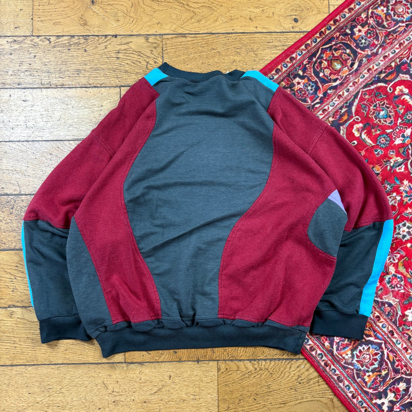 Vintage 80s Adidas Black Red Sweatshirt - XL